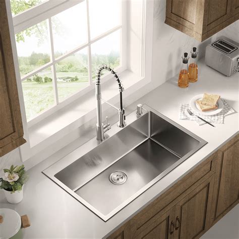 single stainless steel sink undermount